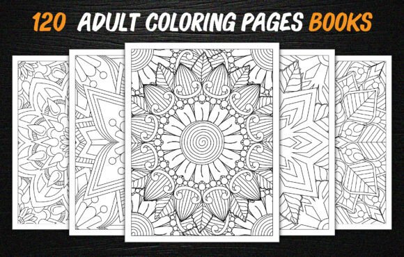 120 Adult Mandalas Coloring Books Bundle: A Creative Escape for Mind and Soul