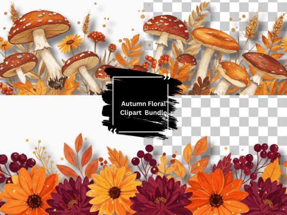 Autumn Floral Borders PNG or Canva Link: A Versatile Design Resource for Seasonal Creativity