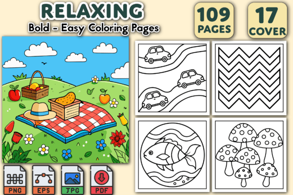 Bold and Easy Relaxing Coloring Pages: A Creative Solution for Modern Creators and Entrepreneurs