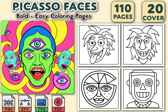 Bold Easy Picasso Faces Coloring Pages: A Creative Journey for All Ages