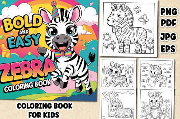 Bold Easy Zebra Coloring Book for Kids: A Creative Tool for Modern Parents, Educators, and Creators