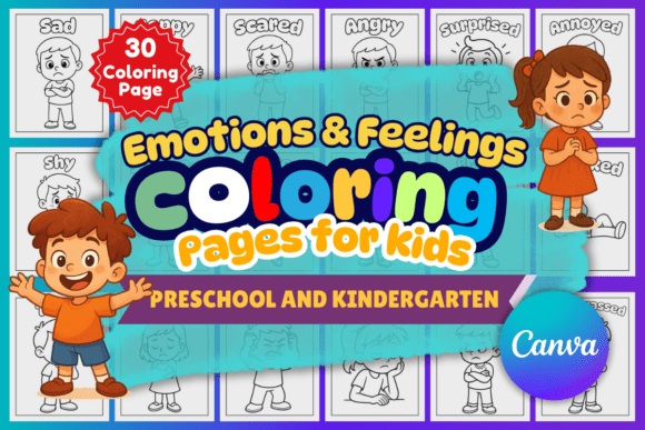 Emotions Coloring Pages for Children: A Fun and Educational Way to Explore Feelings