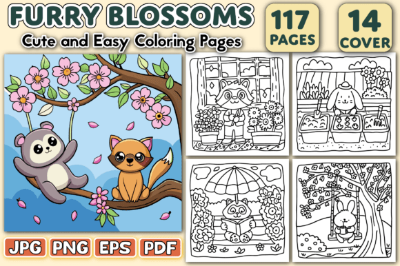Furry Blossoms Coloring Page Bold Easy: A Creative Tool for Modern Creators and Entrepreneurs