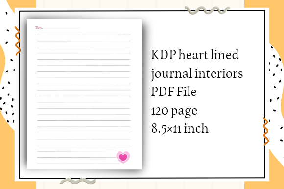 Kdp Heart Limed Journal Interiors: A Simple Solution for Creative and Productive Writing