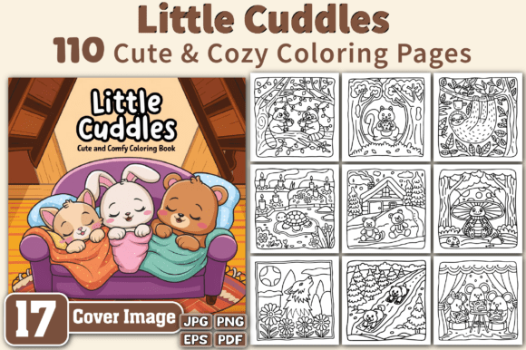 Little Cuddles Cute-Comfy Coloring Pages: A Creative and Profitable Resource for Publishers and Creators