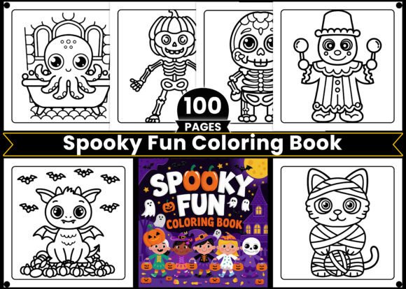 Spooky Fun Easy Creatures Coloring Pages