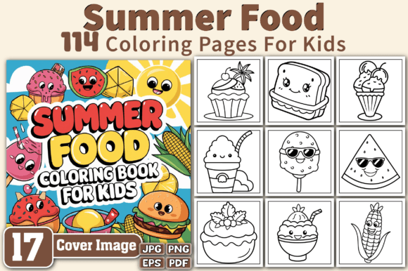 Summer Food Coloring Pages for Kids: A Creative Way to Engage and Educate